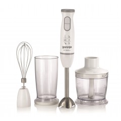 Блендер Gorenje заглибний 560Вт, 4в1, чаша-500мл, подрібнювач, білий