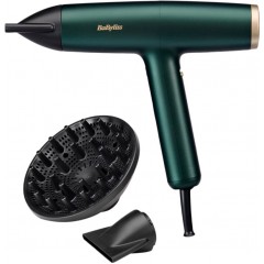 Фен Babyliss Air Power Pro, 1700Вт, режимов-3, дифузор, иониз-я, хол. обдув, зеленый