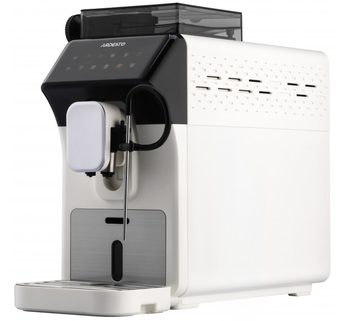 Кавомашина ARDESTO, 2л, зерно, автомат.капуч, дисплей, авторецептів -9, біло-чорний