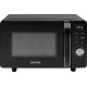 Микроволновая печь Gorenje, 20л, электр. управл., 700Вт, гриль, дисплей, черный