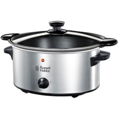 Медленноварка Russell Hobbs Cook&Home, 160Вт, чаша-3.5л, механическое управл., металл/пластик, черный