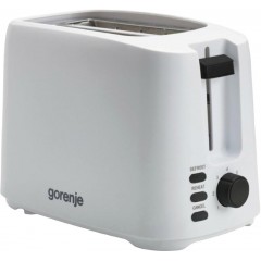 Тостер Gorenje, 850Вт, функц. розморожування, автовідключення, пластик, білий