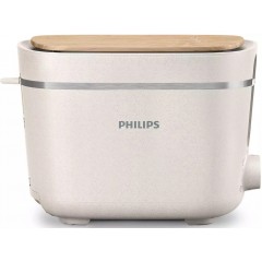 Тостер Philips Series Eco Conscious Edition 830Вт, крышка от пыли, пластик, белый