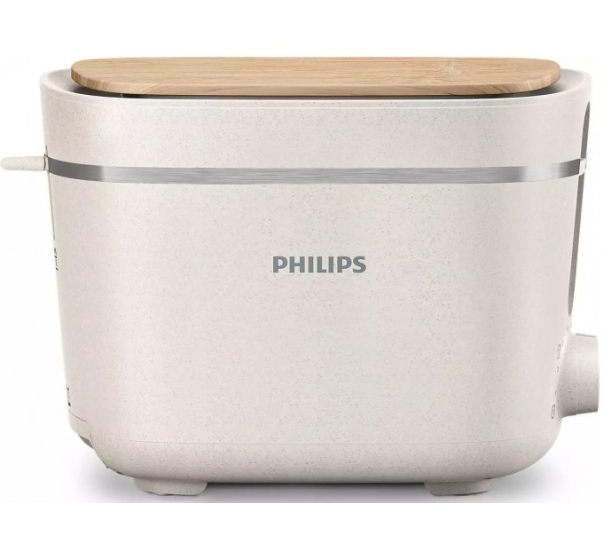 Тостер Philips Series Eco Conscious Edition 830Вт, крышка от пыли, пластик, белый