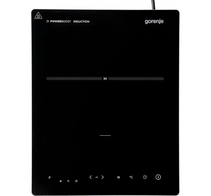 Плитка настольная Gorenje индукионная, комф. - 1 на 2кВт, управл. - сенсорное, таймер, черный