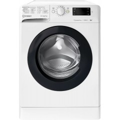 Стиральная машина Indesit фронтальная, 6кг, 1200, A+++, 43см, дисплей, инвертор, люк черный, белый