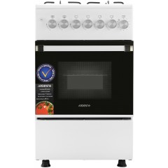 Плита ARDESTO газовая, 50л, 50x60см,электроподжиг, таймер, форсунки LPG (подключение газового баллона), белый