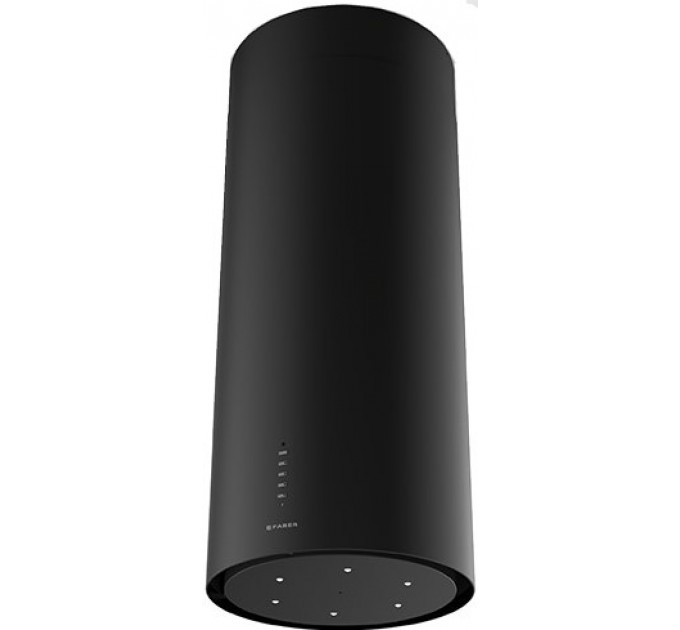 Витяжка Faber острівна, 37см, 1136м.куб/год, Cylindra Isola Evo Plus Bk Matt A37, чорний матовий
