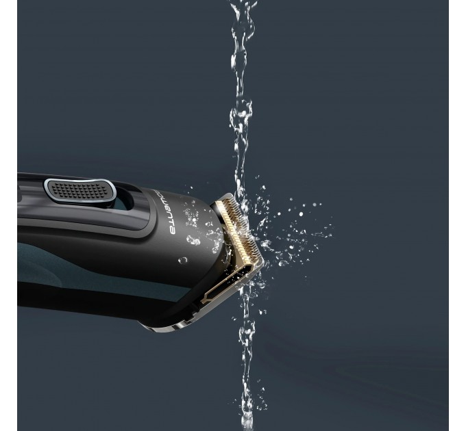 Тример Rowenta Selectium, для бороди, вусів, голови, носа, вух і тіла, мережа+акум., роторний мотор, насадок-17, чохол, титан.напил., чорний