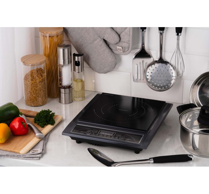 Плитка настольная ARDESTO индукционная, конф. - 1 на 2кВт, управл. - сенсорное, таймер, черный