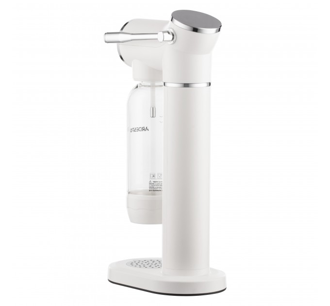 Сифон для газирования воды ARDESTO, подключение баллона-резьба, бутылка 1л, рычаг, белый