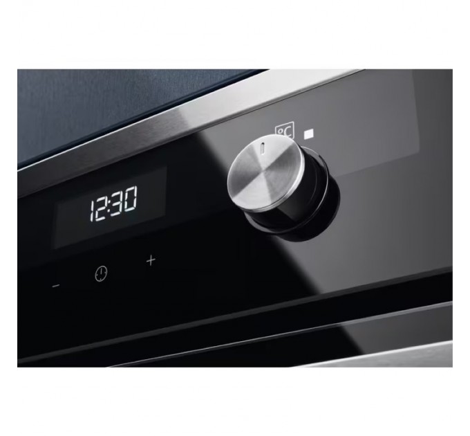 Духовой шкаф Electrolux электрический, 72л, A, пар, дисплей, конвекция, телескопические направляющие, черный