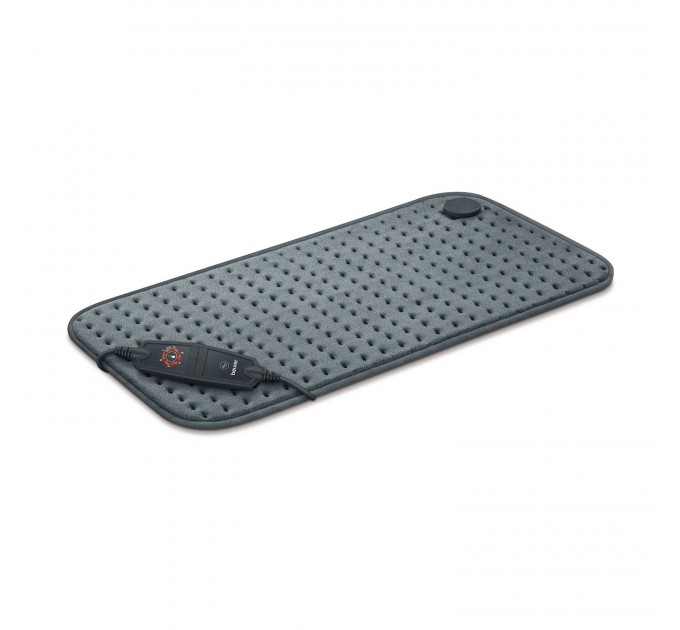 Электрогрелка Beurer традиционная форма, 60х30см, 100Вт, 6 режима, микроволокно, серый