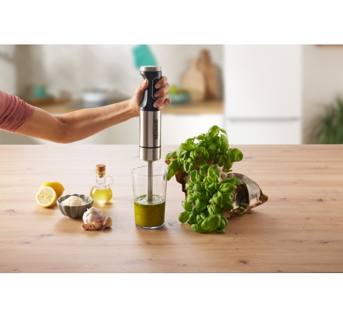 Блендер Gorenje погружной 1000Вт, 3в1, чаша-600мл, нерж