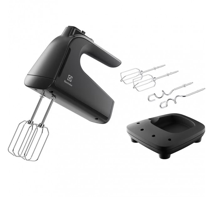 Миксер Electrolux ручной 500Вт, насадки-4, турборежим, серый темный
