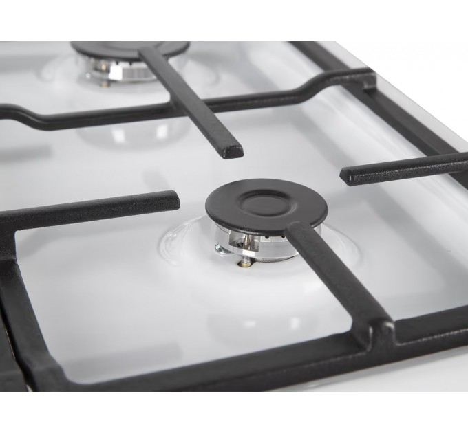 Плита Hansa комбінована, 65л, 50x60см, дисплей, конвекція, чавун, білий