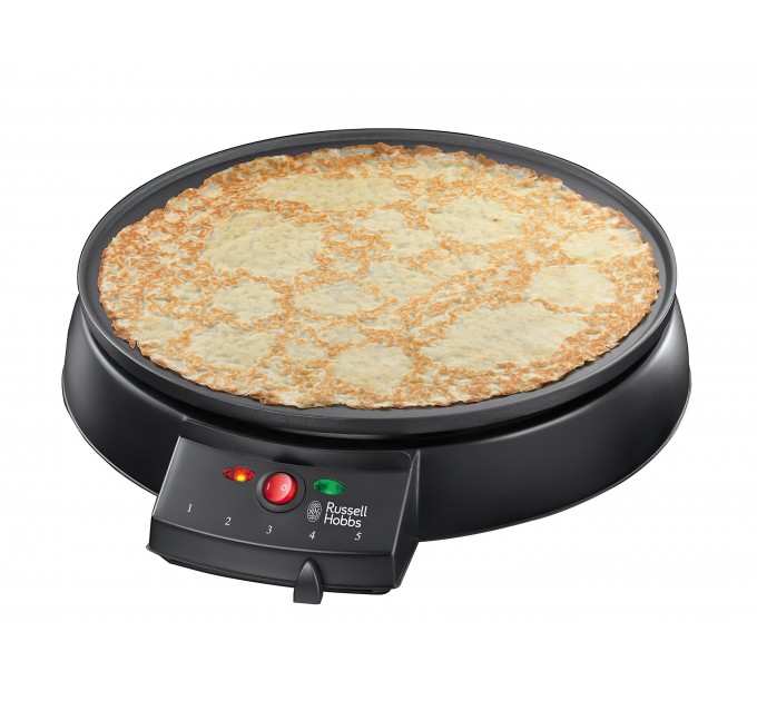 Блинница Russell Hobbs Fiesta 1000Вт, диаметр 30 см, тефлон, черный