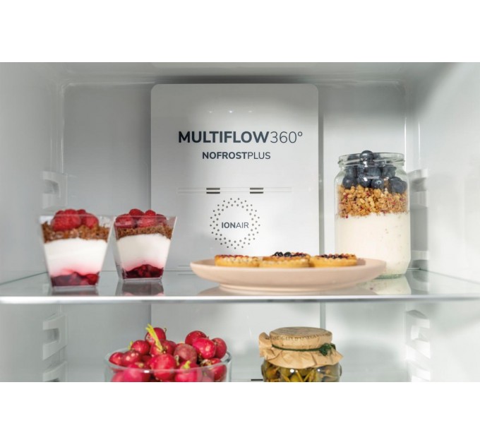 Холодильник с нижн. мороз. камерой Gorenje, 200х60х60см, 2 дв., 235(96)л, А++, NoFrost+, Зона св-ти, белый