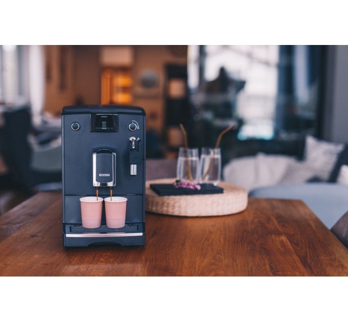 Кофемашина Nivona CafeRomatica 2.2л, зерно + молоко, авторецептов - 5, черный