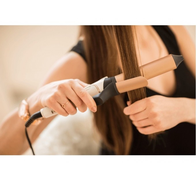 Плойка Remington ProLuxe, 54Вт, темп.режимов-11, D -32mm, 120-210С, дисплей, керамика, розово-золотой