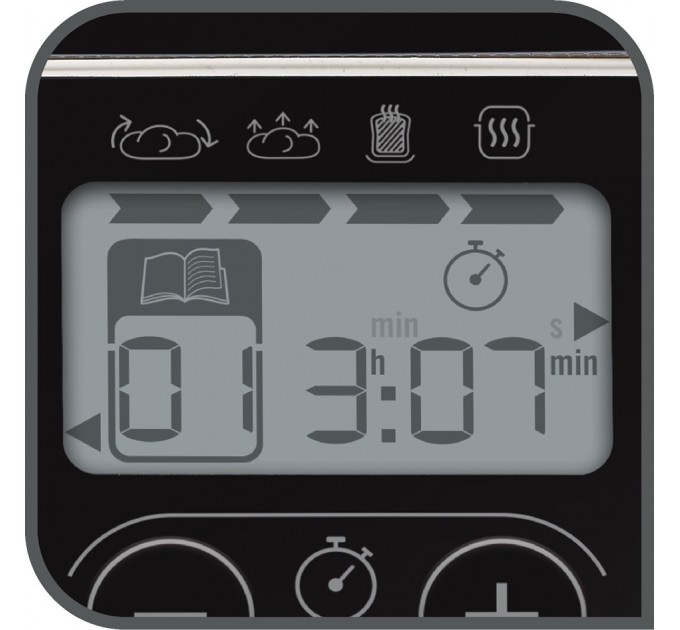 Хлебопечка Tefal PainDore 720Вт, программ-12, макс.вес -1кг, форма-прямоугольник, пластик, черно-белый