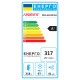 Холодильник ARDESTO з нижн. мороз., 184x60х66.5, холод.відд.-218л, мороз.відд.-97л, 2дв., А+, NF, зона св-ті, білий