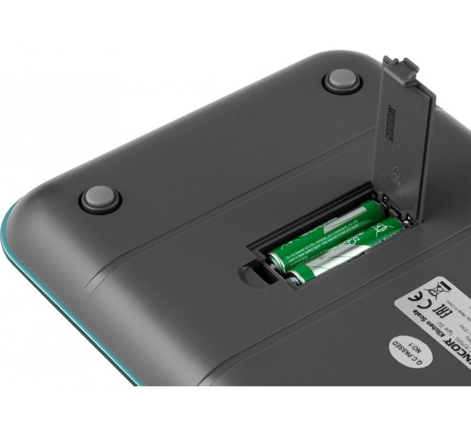 Ваги Sencor кухонні, 5кг, підключення до смартфону, AAAx2, пластик, зелений