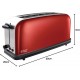 Тостер Russell Hobbs Classic 1100Вт, длинные слоты, металл, красный