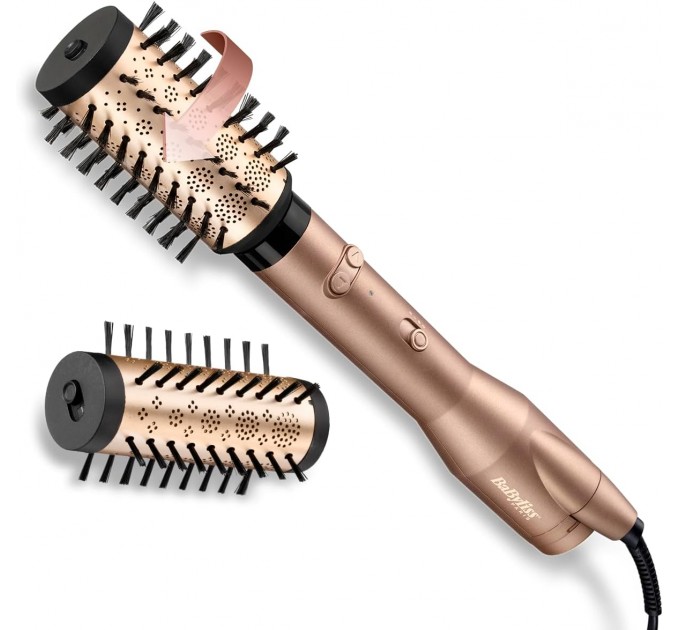 Фен-щетка Babyliss Big Hair Dual, 650Вт, режимов-2, хол. обдув, керамика, золотой