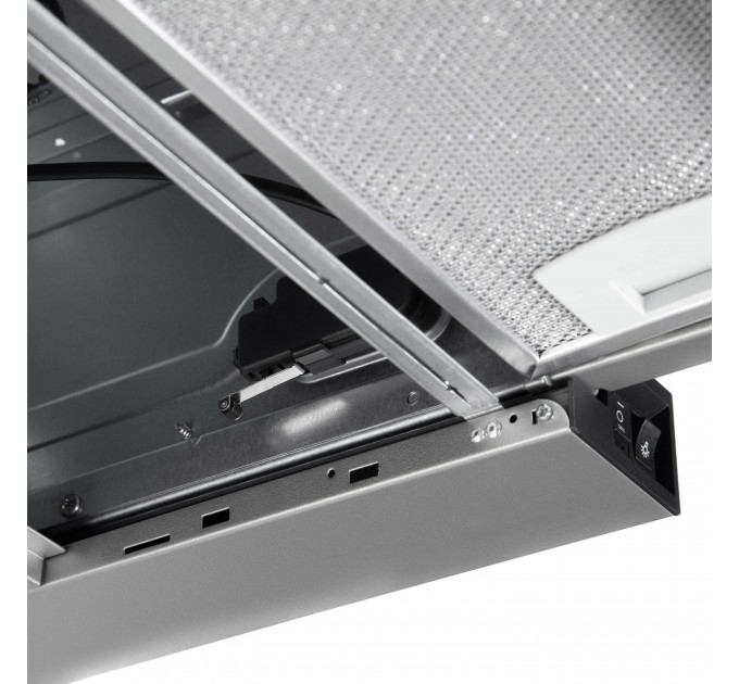 Вытяжка ARDESTO телескопическая, 60см, 450м3ч, метал, 2х1Вт LED, кнопочное, нерж