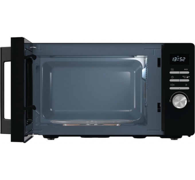 Мікрохвильова піч Gorenje, 23л, електр. керув., 800Вт, гриль, дисплей, чорний