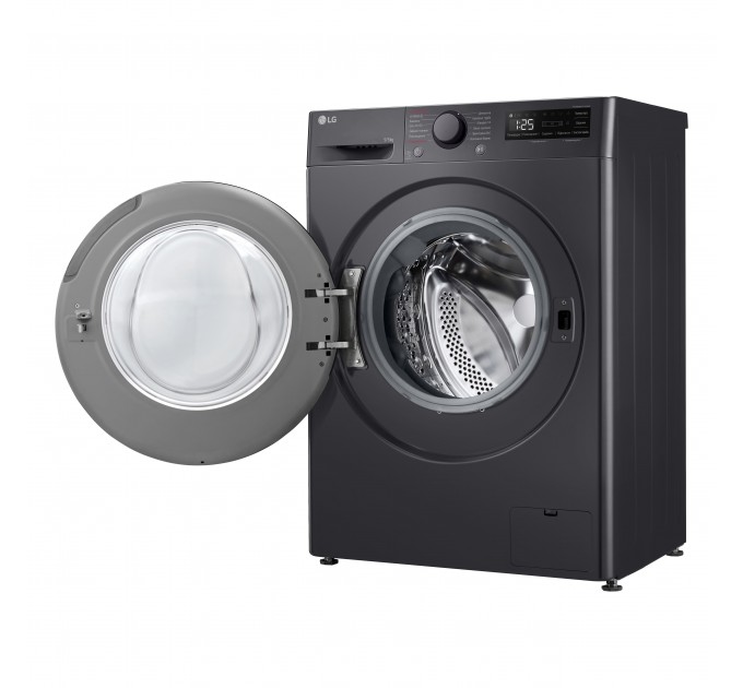 Стирально-сушильная машина LG фронтальная, 9(5)кг, 1200, A, 48см, дисплей, пар, инвертор, черный