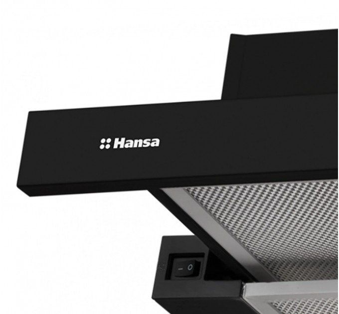 Вытяжка Hansa телескопическая, 60см, 389м3ч, черный