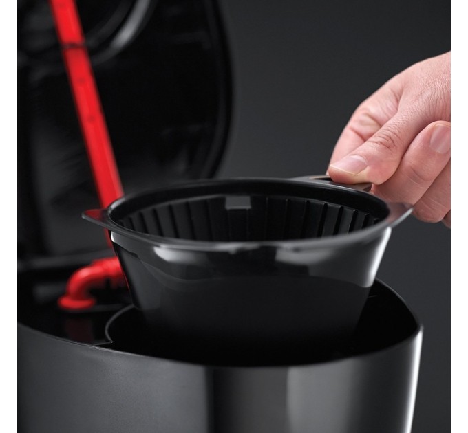 Кавоварка Russell Hobbs крапельна Textures Plus 1.25л, мелена, чорний