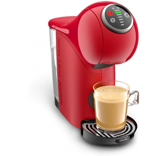 Кавоварка Krups капсульна Dolce Gusto Genio S Plus 0.8л, капсули, сенcорне керування, червоний