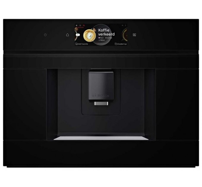 Кофемашина Bosch встраиваемая, 2.4л, зерно+мол., автомат.капуч, LED-дисплей, черный