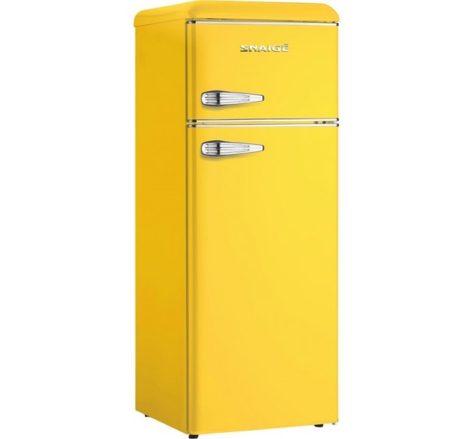 Холодильник Snaige с верхн. мороз., 147.5x56х63, холод.отд.-166л, мороз.отд.-46л, 2дв., A++, ST, retro, желтый