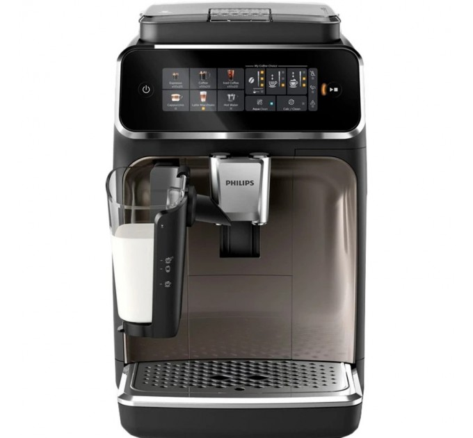 Кавомашина Philips Series 3300 1.8л, зерно + мелена, автомат.капучинатор, дисплей, авторецептів - 6, чорний