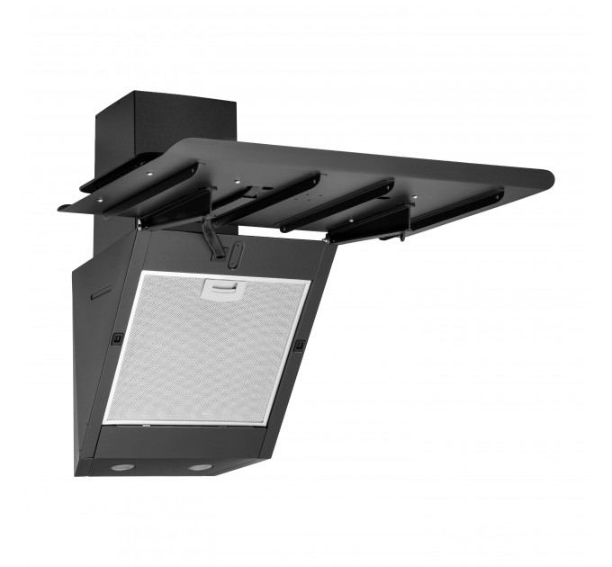 Витяжка ARDESTO похила, 60см, 900м3ч, скло, 2х1Вт LED, сенсор, чорний