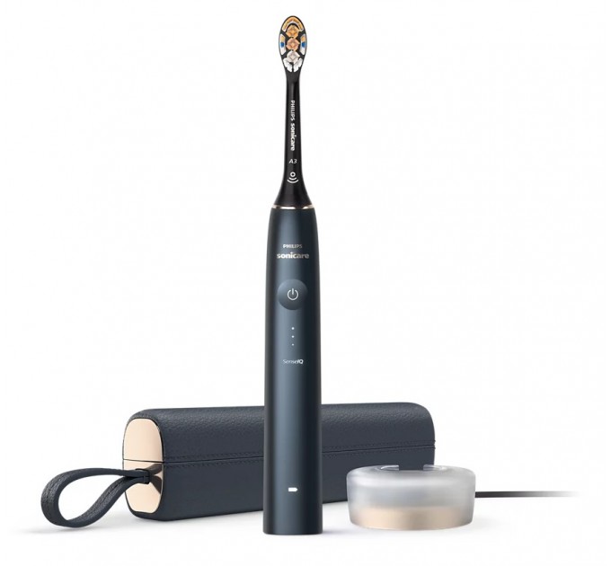 Щітка зубна електр. Philips, Sonicare DiamondClean Prestige 9900, 62т. колив/хв, насадок-1, SenseIQ, зарядний чохол, чорний