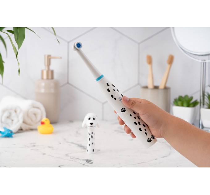 Щетка зубная электр. ARDESTO, ETB-003DOG для детей , 8.8т. колеб/мин, насадок-3, IPX6, белый