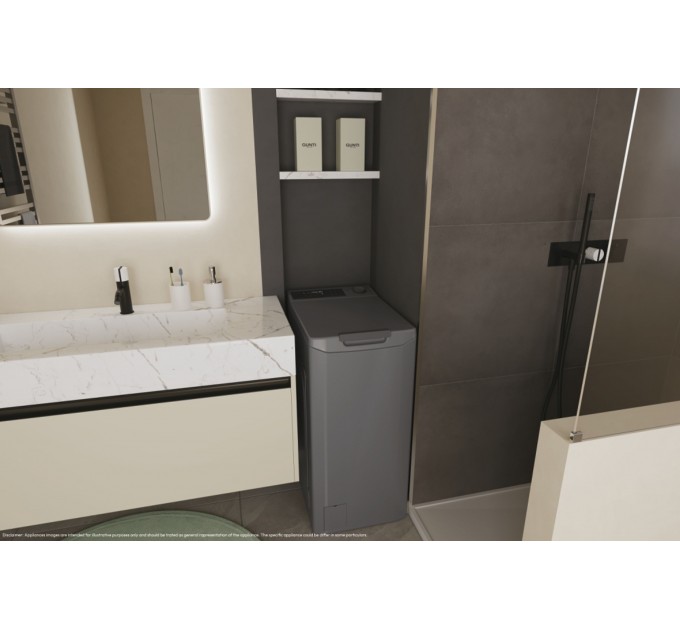 Пральна машина Candy вертикальна, 7кг, 1200, A+++, 60см, дисплей, cріблястий