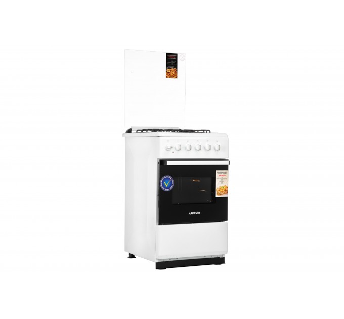 Плита ARDESTO комби, 52л, 50x60см, подсветка, форсунки LPG (подключение газового балона), белый