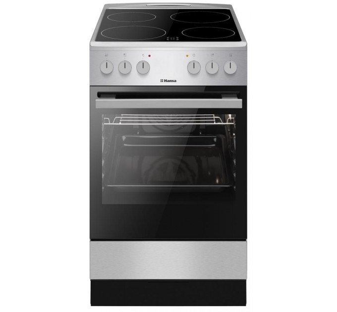 Плита Hansa электрическая стеклокерамическая, 50х60см, 62л, нержавеющая сталь