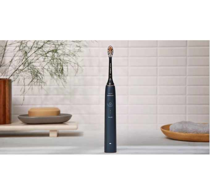 Щітка зубна електр. Philips, Sonicare DiamondClean Prestige 9900, 62т. колив/хв, насадок-1, SenseIQ, зарядний чохол, чорний