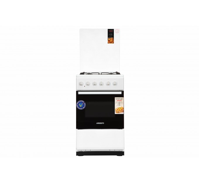 Плита ARDESTO комби, 52л, 50x60см, подсветка, форсунки LPG (подключение газового балона), белый