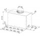Вытяжка Franke встраиваемая, 70см, 1250м.куб/ч, Box Flush Basic FBFE BK A70, черный