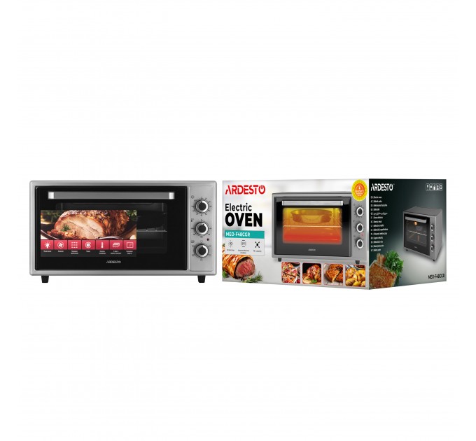 Піч електрична ARDESTO, 48л, 1600Вт, механіч., конвекція, сірий