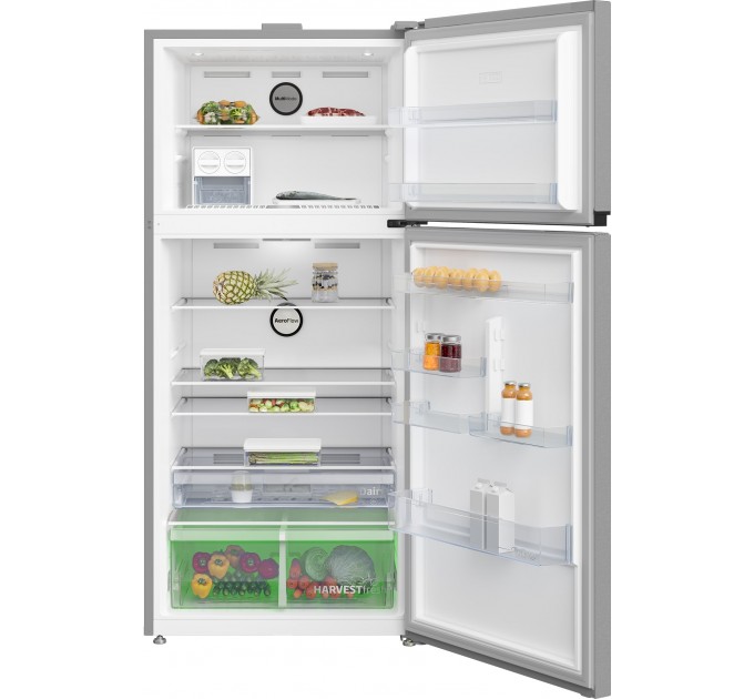 Холодильник Beko с верхн. мороз., 187x83.2х76.2, холод.отд.-465л, мороз.отд.-165л, 2дв., A++, SN-T, нерж