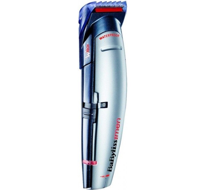 Набір для стрижки Babyliss, для голови, вусів, бороди,носа і тіла, мережа+акум., насадок-10, сріблястий